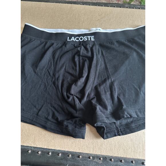 VTG NWOT LaCoste Brazilian trunk underwear 3 pairs black blue size XL - Picture 6 of 6